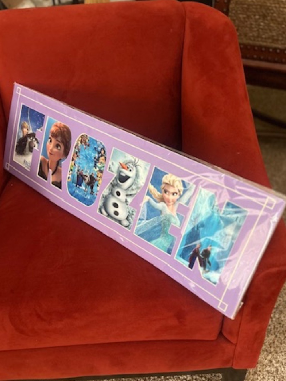 Frozen wall hanging